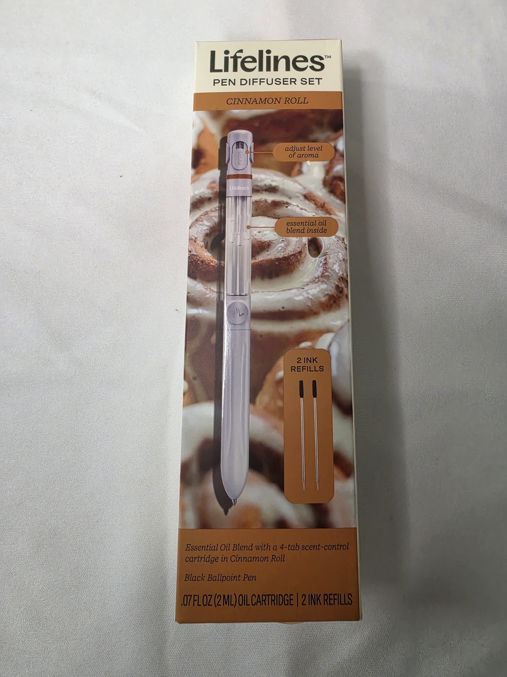 Cinnamon Roll Scented Pen Diffuser - White